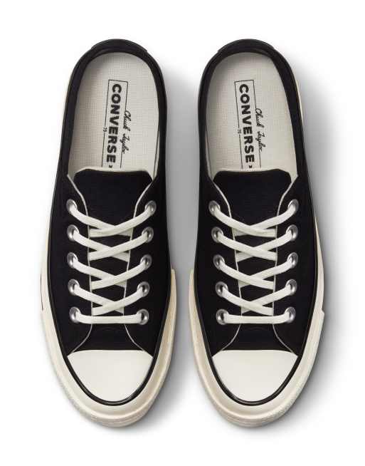 Converse Chuck 70 Ox Mule canvas sneakers in black