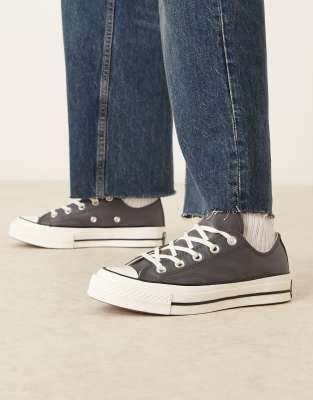 Converse - Chuck 70 Ox - Sneaker aus Leder in Grau