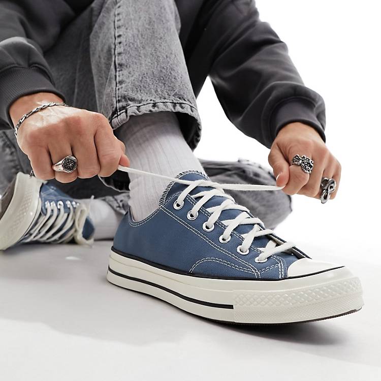 Prelude Afspejling blive forkølet Converse Chuck 70 Ox sneaker in deep blue and black | ASOS