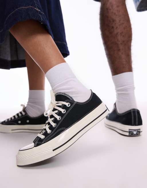Converse chuck 70 ox sneakers in black, 3 of 4