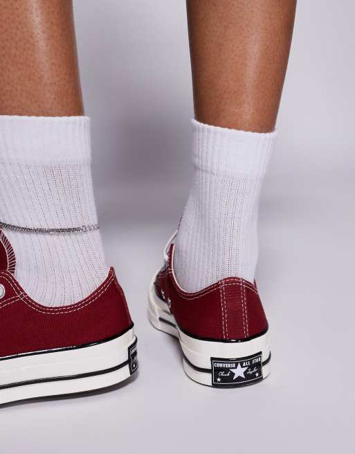 Converse Chuck 70 OX sneakers in burgundy