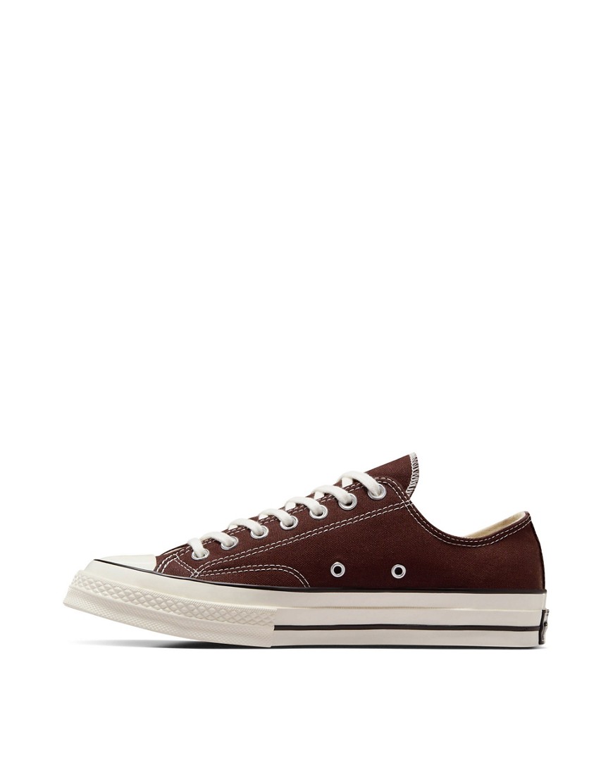 Shop Converse Chuck 70 Ox Sneakers In Dark Red