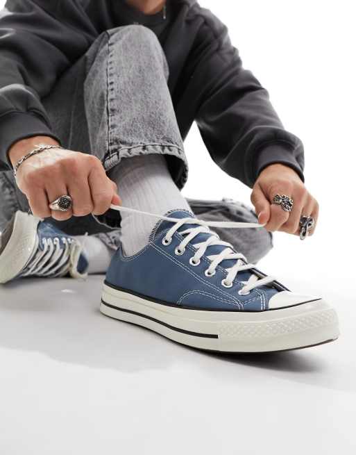 Converse Chuck 70 Ox sneakers in deep blue and black 
