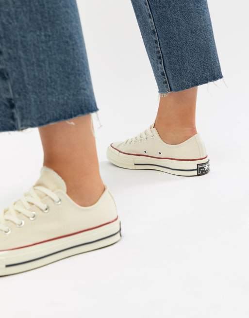 Converse - Chuck 70 Ox - Sneakers in tela color pergamena, 2 di 4