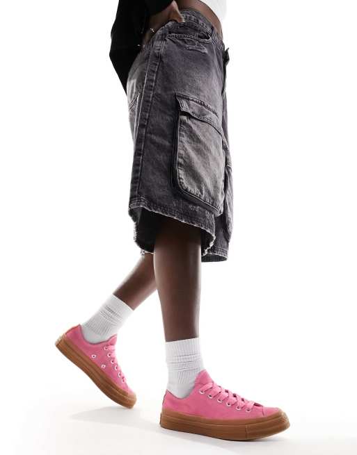 Converse Chuck 70 Ox Sneakers rosa con suola in gomma
