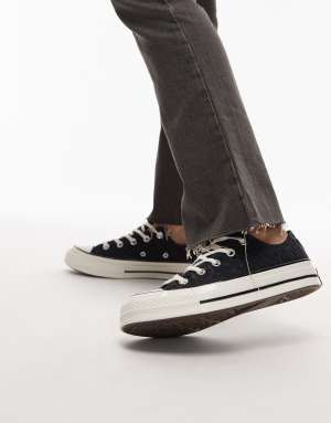 Converse Chuck 70 Ox trainers in black leopard print
