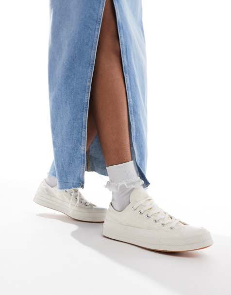 Converse Chuck 70 Ox trainers in white lace - view 1