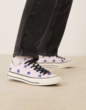 Converse Chuck 70 Ox trainers with star print in pink