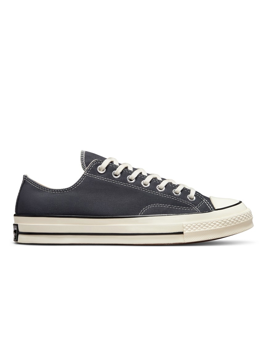 Converse Chuck 70 Ox vintage canvas sneakers in charcoal gray