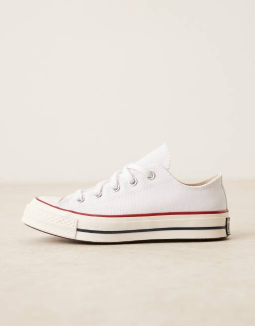 Converse – Chuck 70 Ox – Vita sneakers i canvas och vintagestil med bred passform, 2 av 5
