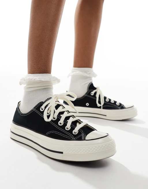 Converse Chuck 70 Ox Wide Fit sneakers in black, 5 of 5