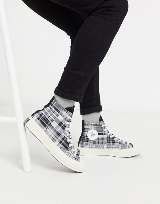 Converse Chuck '70 patchwork woven trainers in black