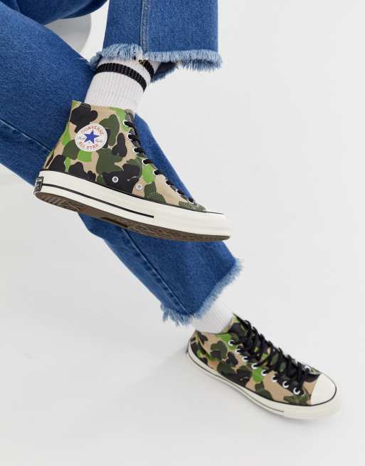 Chuck 70 denim camo high cheap top