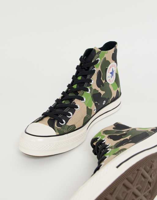 Converse Chuck 70 Plimsolls In Camo Print