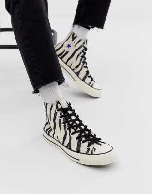 converse zebra print shoes