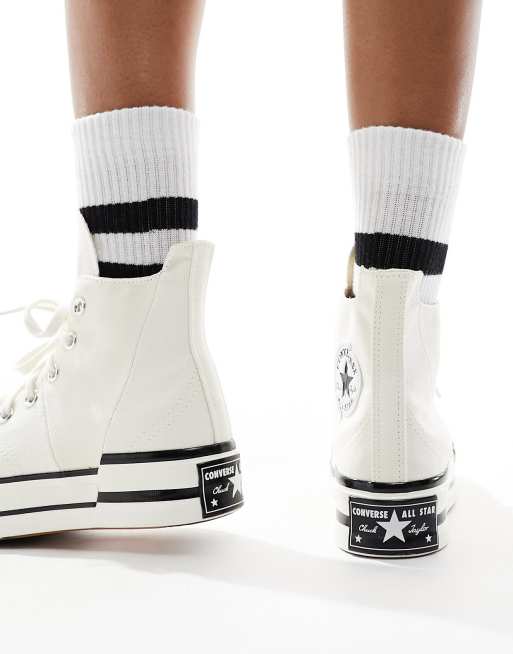 Cream platform converse on sale