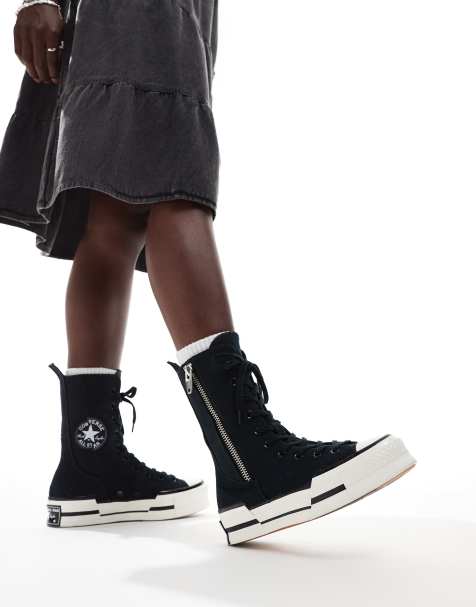 Converse Chuck 70 Plus X Hi boots in black - view 1
