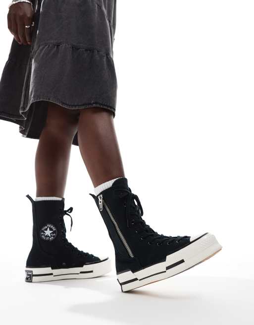 Converse Chuck 70 Plus X Hi boots in black | ASOS