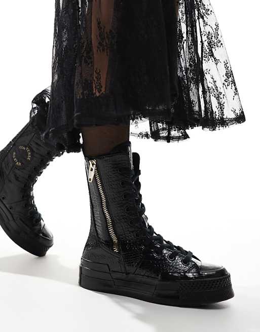 Converse Chuck 70 Plus XHI Leather sneakers in black | ASOS Converse Chuck 70 Plus XHI Leather sneakers in black | ASOS