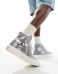 [Converse] Converse Chuck 70 Pride Hi sneakers in silver 36.5 SILVER