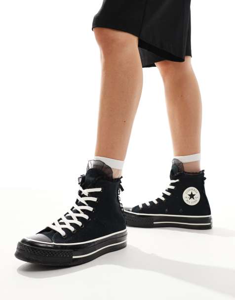 Converse Chuck 70 Ruffles & Bows sneakers in black - view 1