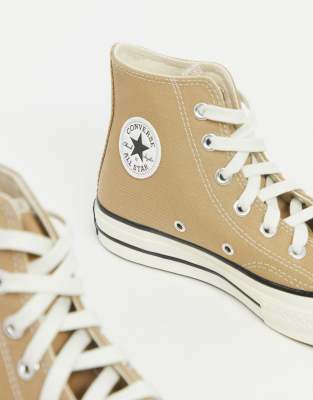 beige high top converse