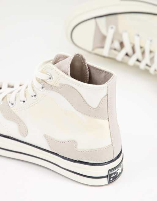 Converse – Chuck 70 – Sneaker mit Military-Applikation in Stein, 2 von 4