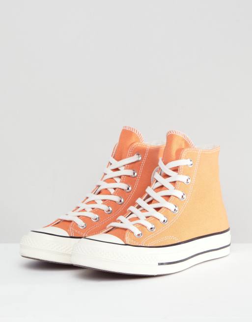 Converse alte clearance arancioni