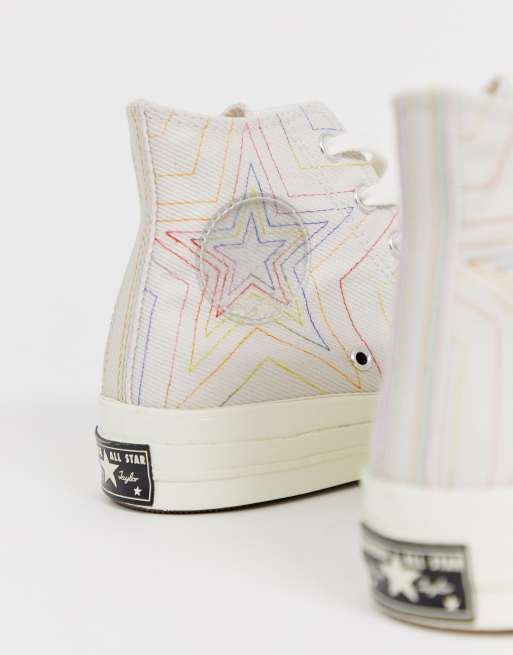 Converse alte outlet arcobaleno