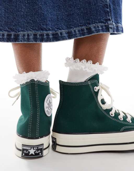 Converse verde scuro on sale