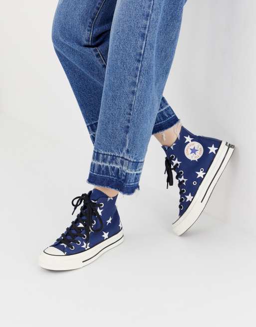 Converse store etoile bleu