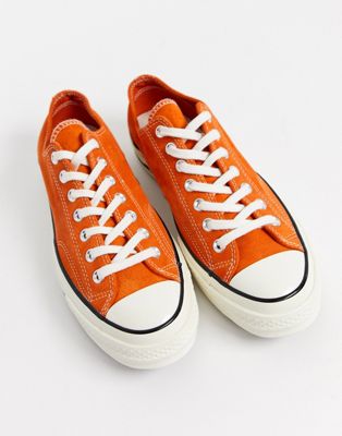 orange converse 70s