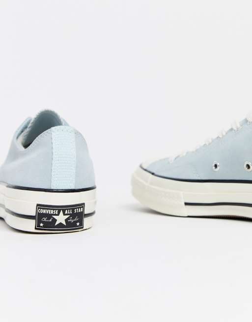 Baby blue sale suede converse