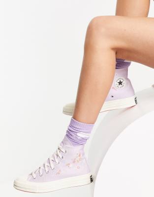 converse chuck 70 hi lilac