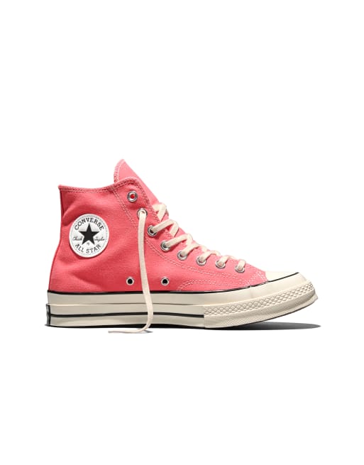 Converse Chuck 70 vintage canvas sneakers in cherry balm pink / egret / black
