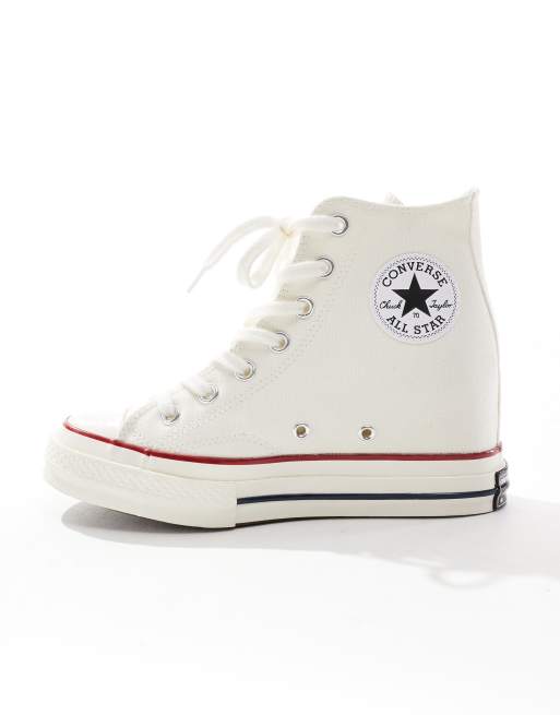 Converse Chuck 70 Wedge Sneakers bianco sporco con zeppa ASOS