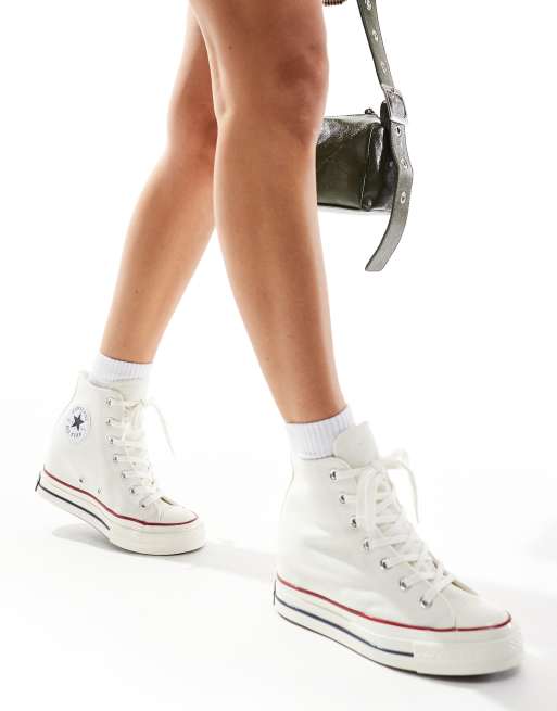 Converse Chuck 70 Wedge Sneakers bianco sporco con zeppa ASOS