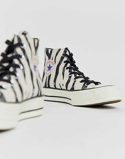 Converse Chuck '70 zebra print sneakers