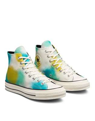 Converse Chuck 70s Hi Tie-dye Sneakers In Multi-neutral