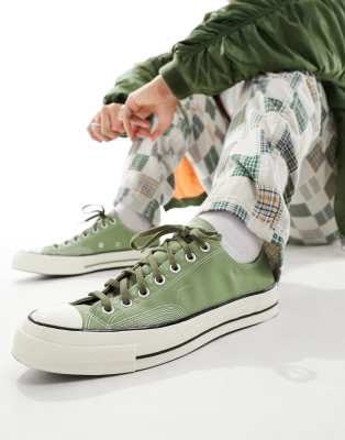 Shop Converse Chuck 70s Ox Sneakers In Moss Green