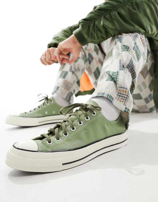 Gammeldags det sidste Lima Converse Chuck 70s OX sneakers in moss green | ASOS