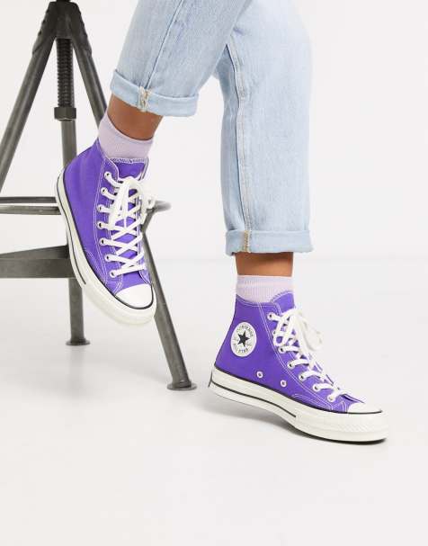 Converse - Chuck - Baskets montantes style 70's - Violet