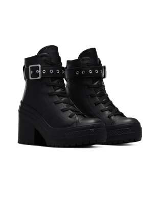 Chuck De Luxe heeled sneakers in black