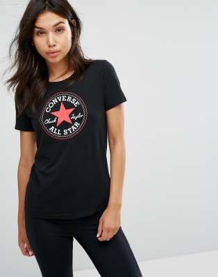 black converse t shirt