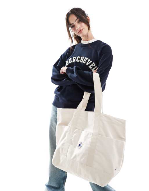 Converse - Chuck Premium - Tote bag en toile - Écru