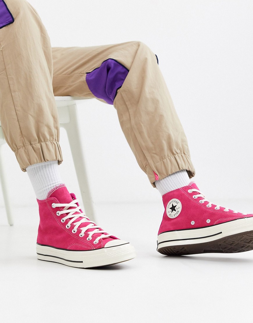 Converse - Chuck - Sneakers anni '70 rosa scamosciato