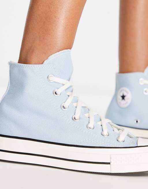 Converse – Chuck Taylor 70 – Babyblå sneakers med höga skaft, 3 av 4