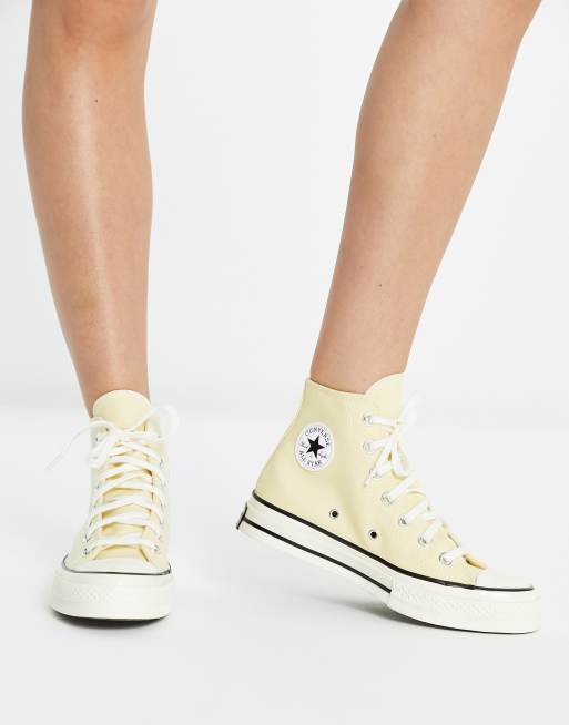 Converse femme shop jaune pale