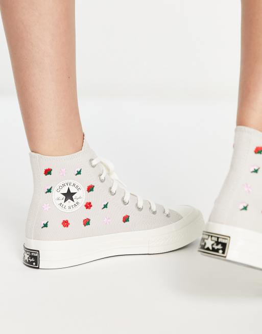 Converse femme online broderie