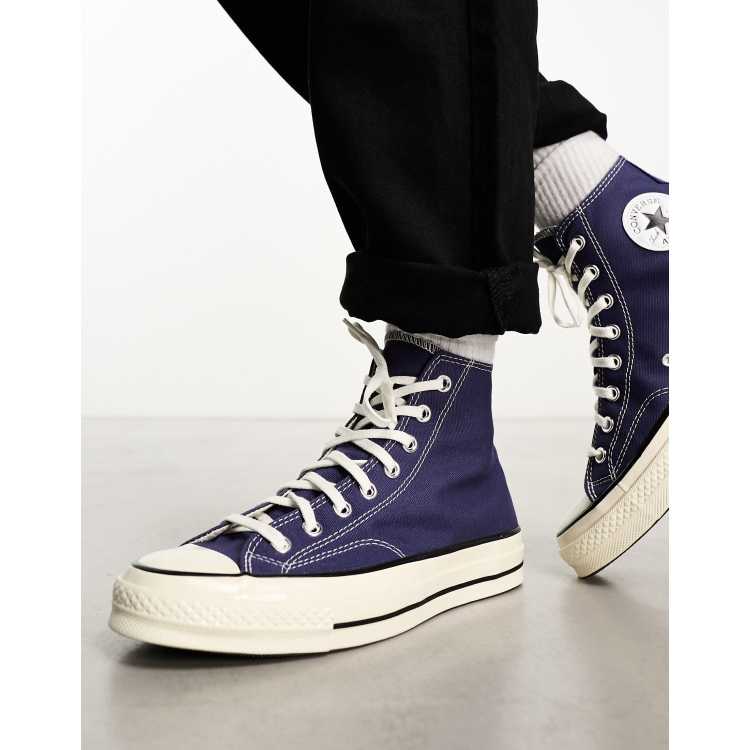 Converse plateforme best sale bleu marine